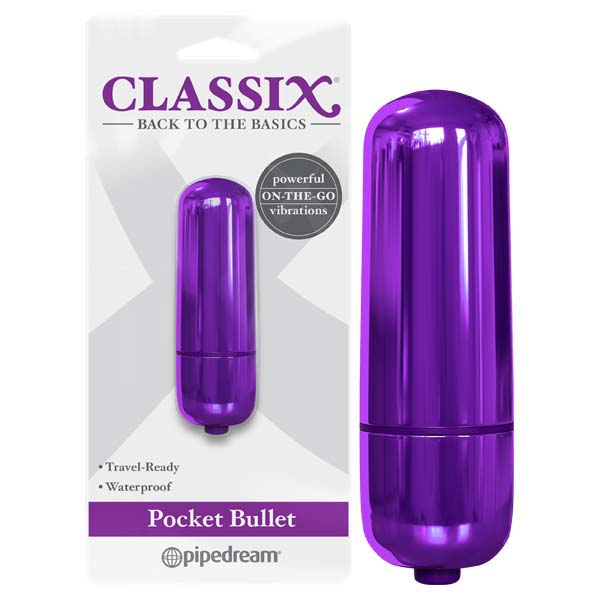 Classix Pocket Bullet Metallic 5.6 cm Bullet Vibrator Purple BULLETS