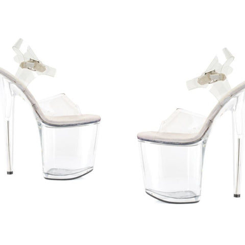 Clear Platform Sandal 8 Inch for Glamorous Footwear Heels