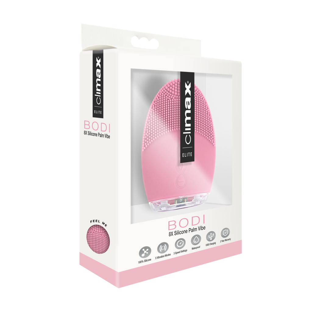 Climax Elite Bodi 15X Pink Silicone Palm Vibe 8cm Compact Waterproof USB Rechargeable Default Title Vibrators