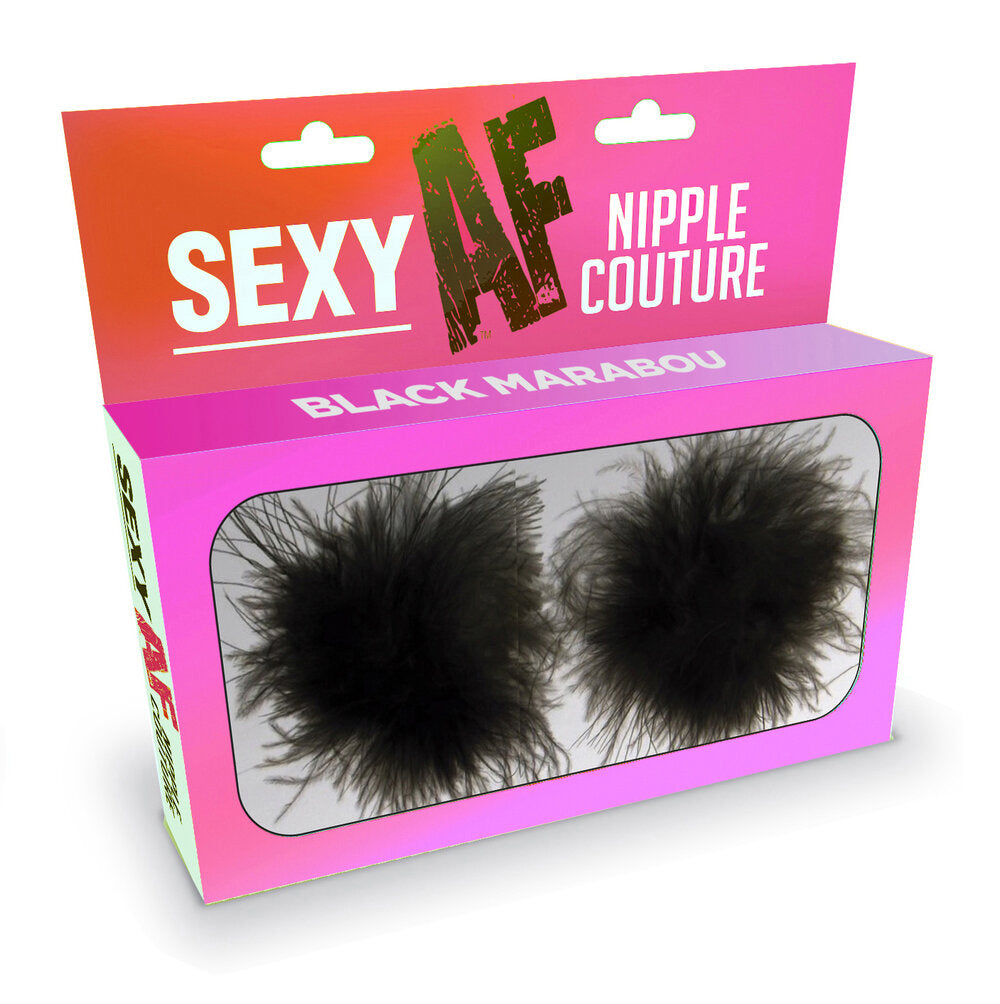 Sexy AF Nipple Couture Marabou Reusable Nipple Pasties > Clothes > Pasties