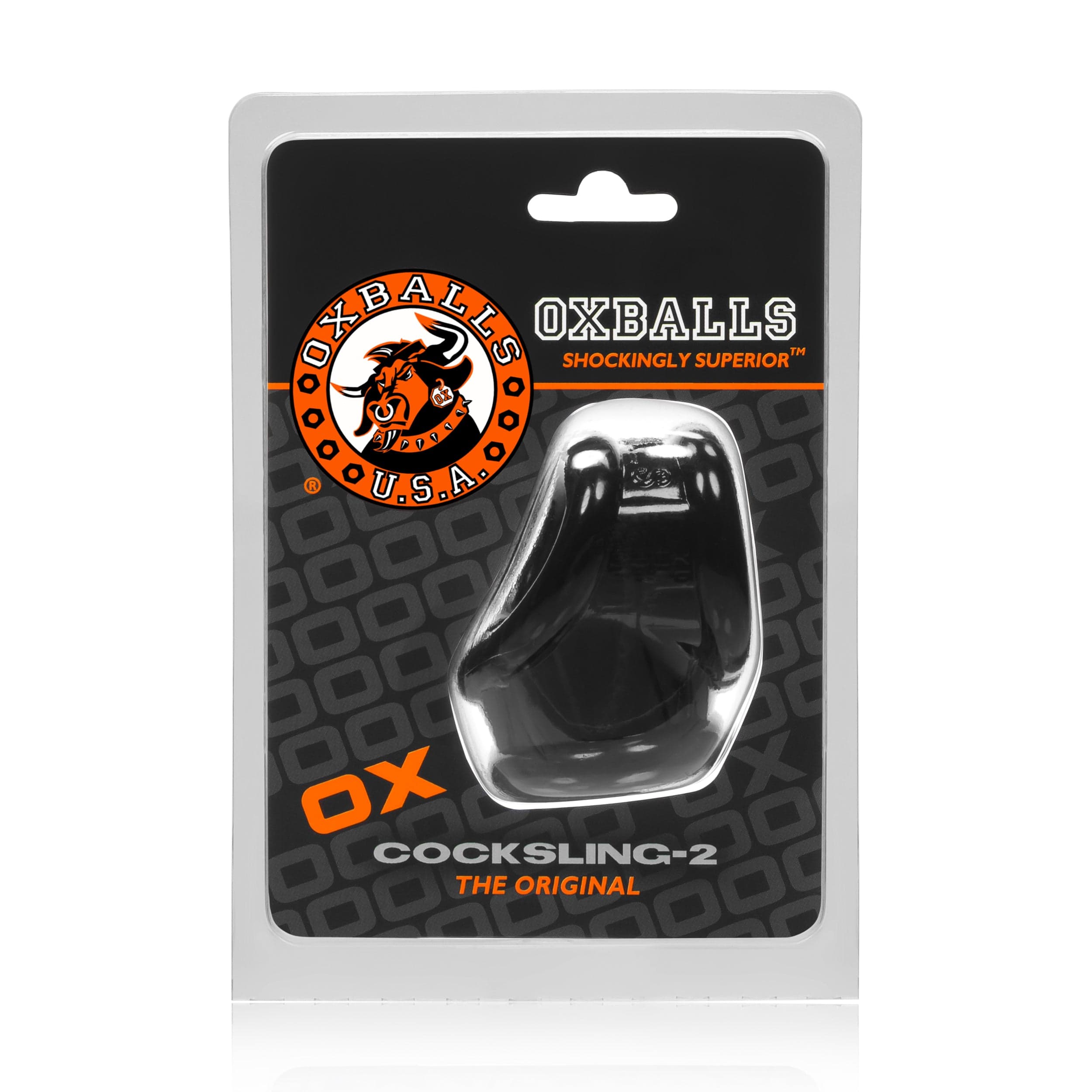 Cocksling 2 Black Cockring Secondary image