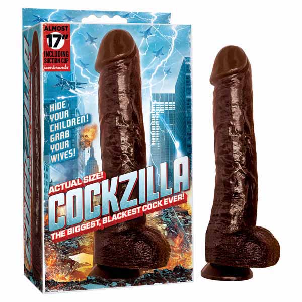 Cockzilla 43 Centimeter 17 Inch Realistic Dong with Suction Cup > Dildos > Oversized Toys Main image