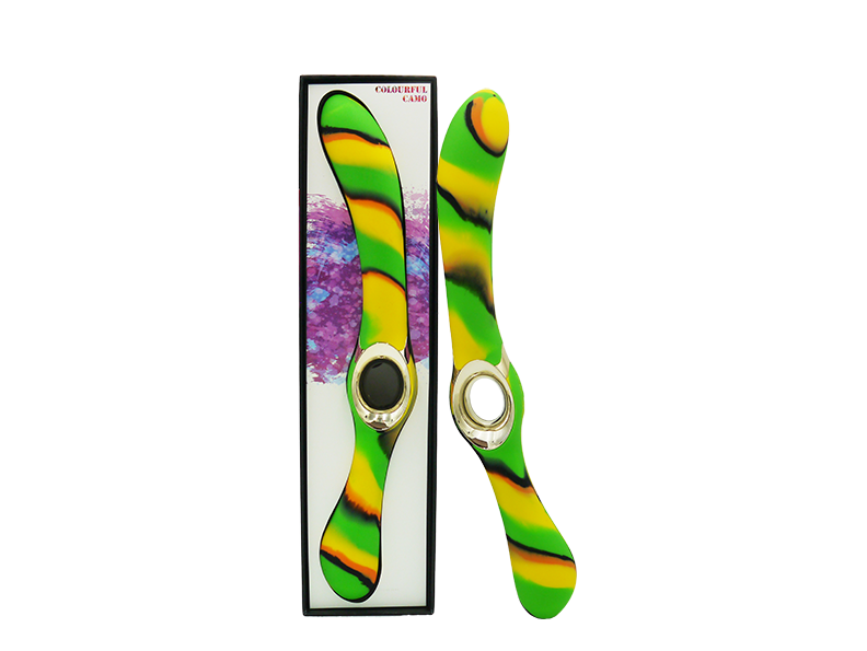 Colourful Camo Entice Double Ended Vibrator Green > Vibrators > Finger Vibrators