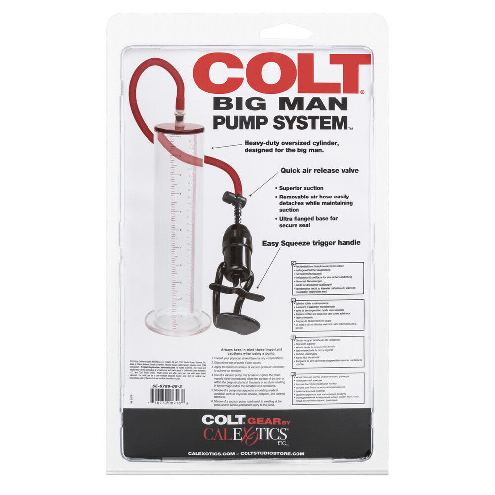Colt Big Men Oversized Cylinder Penis Pump Heavy Duty Pumps - Performance