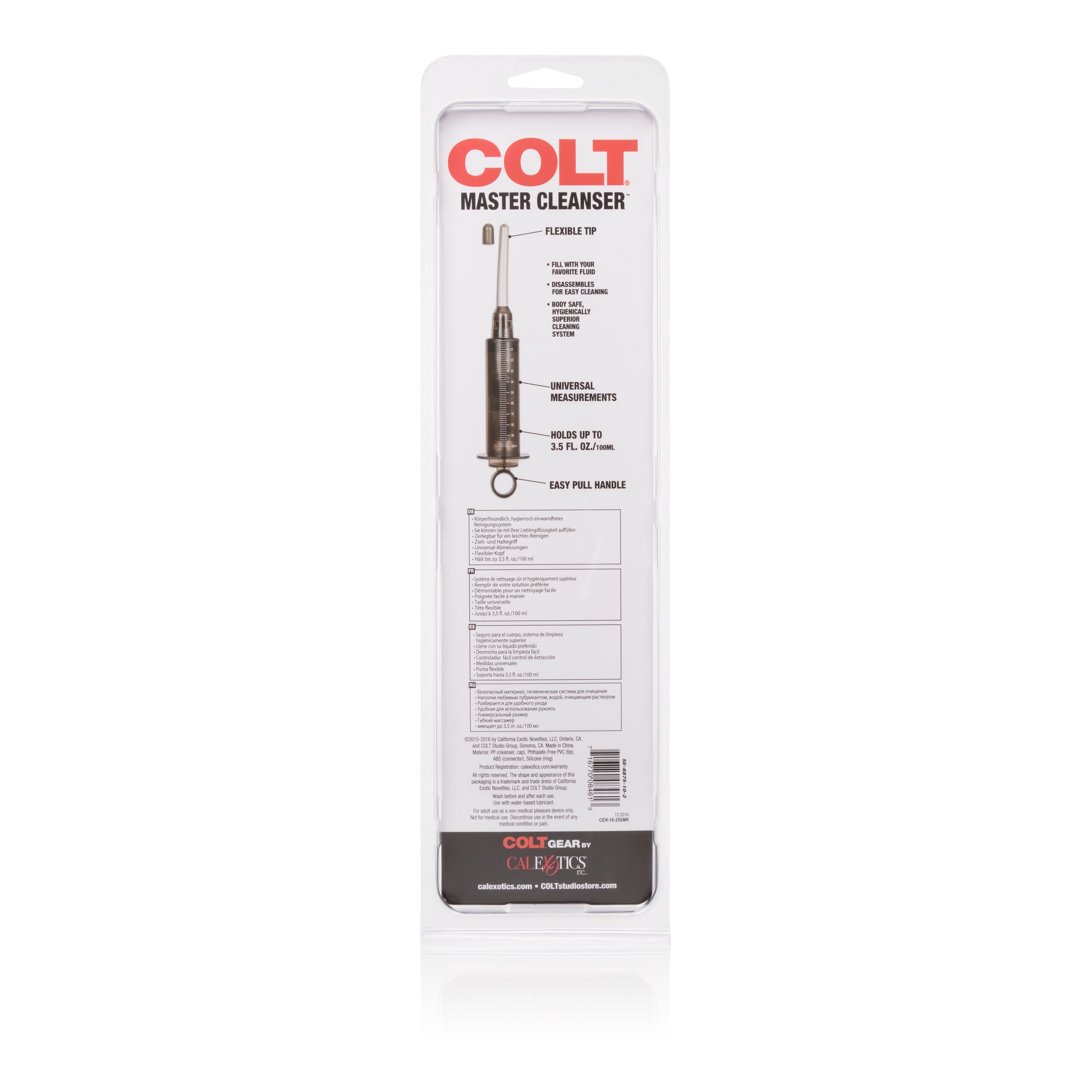 Colt Master Cleanser Syringe Style Anal Douche with Soft Flexible Tip and Body Safe Materials > Essentials > Douches