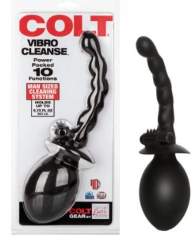 Colt Vibro Cleanse Black Vibrating Douche System for Adults Douches