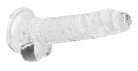 RealRock Crystal Clear (Transparent) – Phthalate-Free 7 Inch Realistic Dildo With Balls > Dildos > Realistic Dildos