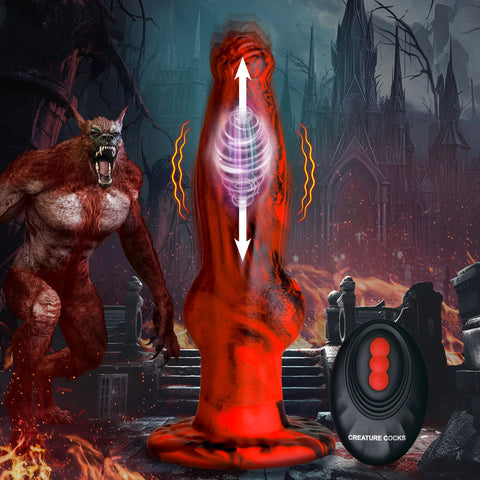 Creature Cocks Hell Wolf 8 Inch Thrusting Fantasy Dong Fantasy Dongs