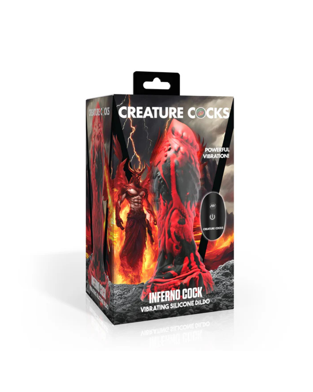 Creature Cocks Inferno Cock Vibrating Silicone Dildo Fantasy Dongs