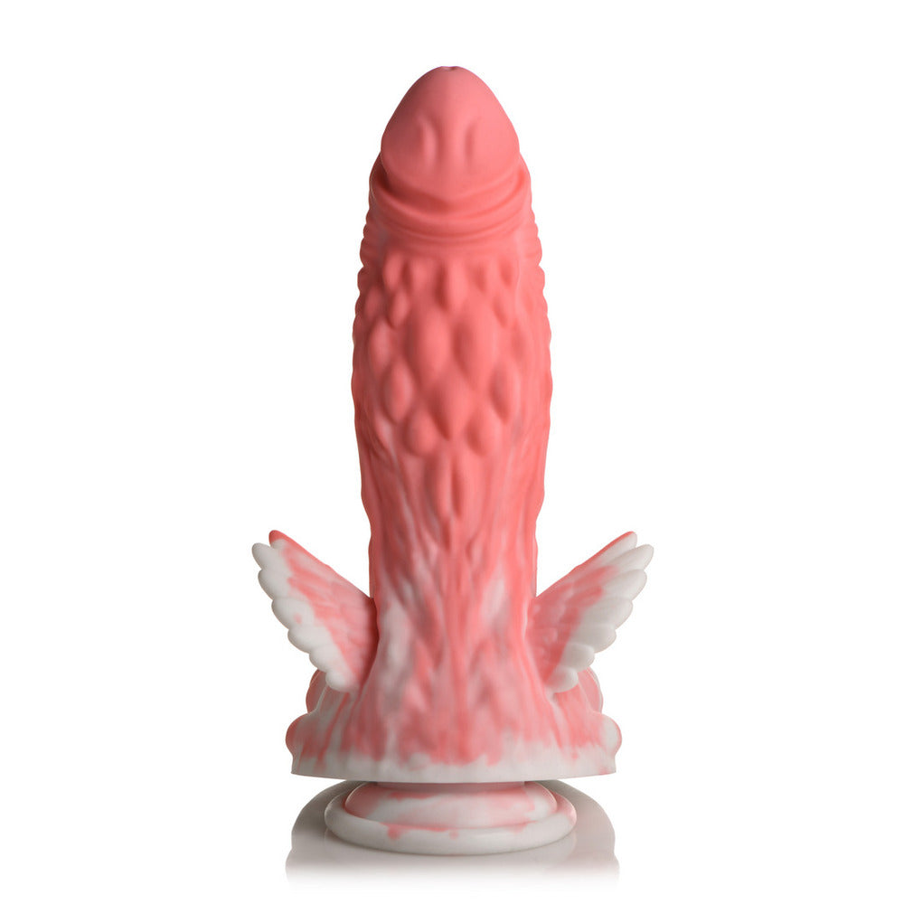 Creature Cocks Pegasus Peacker (Pink and White) – 8.5 Inch Girthy Dildo Secondary image