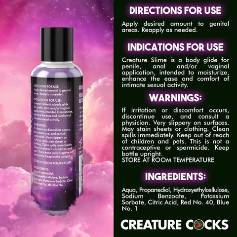 Creature Slime Purple Water Based Lubricant 4 Ounce Speciality Lubricants