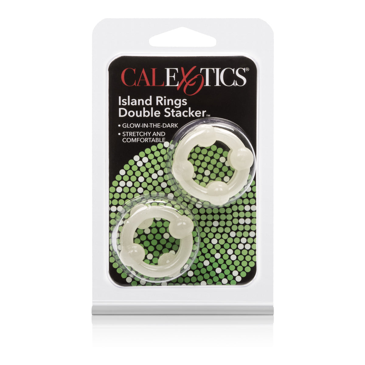 Island Rings Double Stacker Glow In The Dark Stretchy Cock Rings 0.75 Inch 2 Cm Duo > Cock Ring > Sets