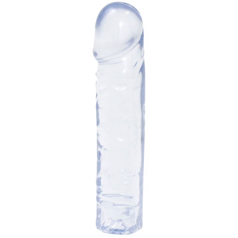 Doc Johnson Crystal Jellies 8 Inch Clear Dong – Soft Flexible Dong 8 Inch Length > Dildos > Realistic Dildos