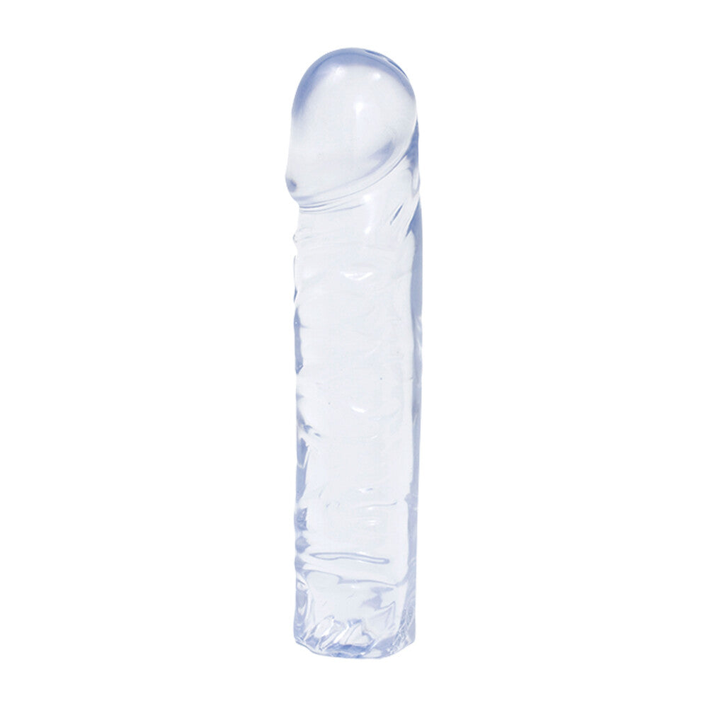 Doc Johnson Crystal Jellies 8 Inch Clear Dong – Soft Flexible Dong 8 Inch Length > Dildos > Realistic Dildos
