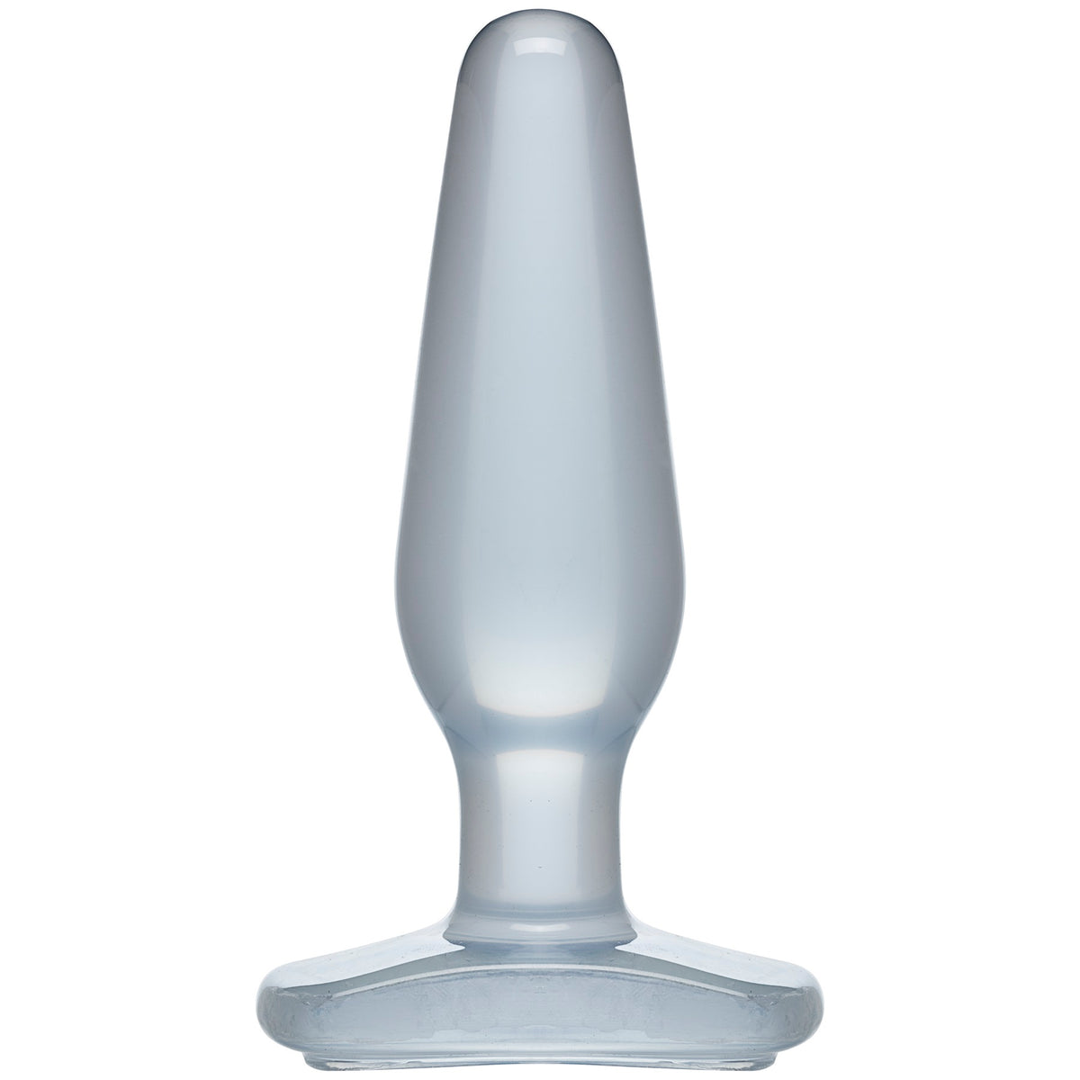 Crystal Jellies Medium Butt Plug Clear 5.5 Inch > Anal Range > Butt Plugs