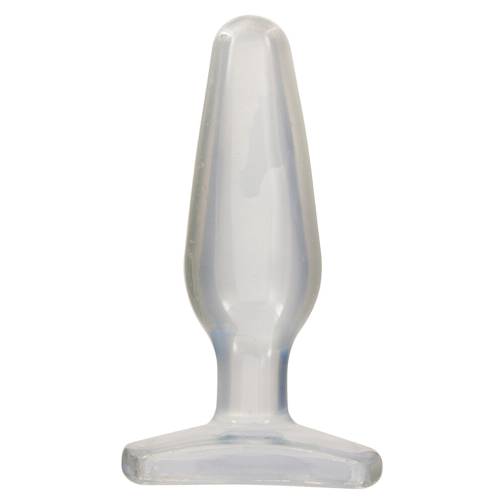 Crystal Jellies Medium Butt Plug Clear 5.5 Inch > Anal Range > Butt Plugs