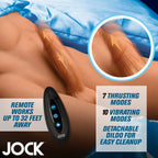 Jock Poseable Torso with Thrusting Dildo Medium Skin Tone 7 Inch Silicone Thrusting and Vibrating Male Torso > Sex Toys > Sex Dolls > Premium