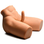 Jock Poseable Torso with Thrusting Dildo Medium Skin Tone 7 Inch Silicone Thrusting and Vibrating Male Torso > Sex Toys > Sex Dolls > Premium
