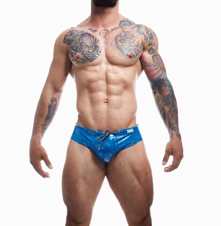 Cut 4 Men Emerald Blue Swimwear Brief Large > Clothes > Mens Swimwear