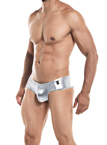 Cut For Men High Cut Cheeky Brief Silver Large Mens Thongs