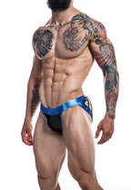 Cut 4 Men Desire Jockstrap Blue Leatherette XL > Clothes > Jockstraps