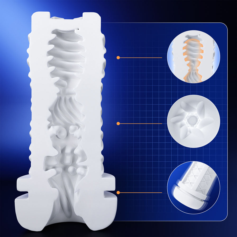 Cyberskin B-Warrior Replacement Sleeve – Realistic Texture Masturbator Sleeve Secondary image
