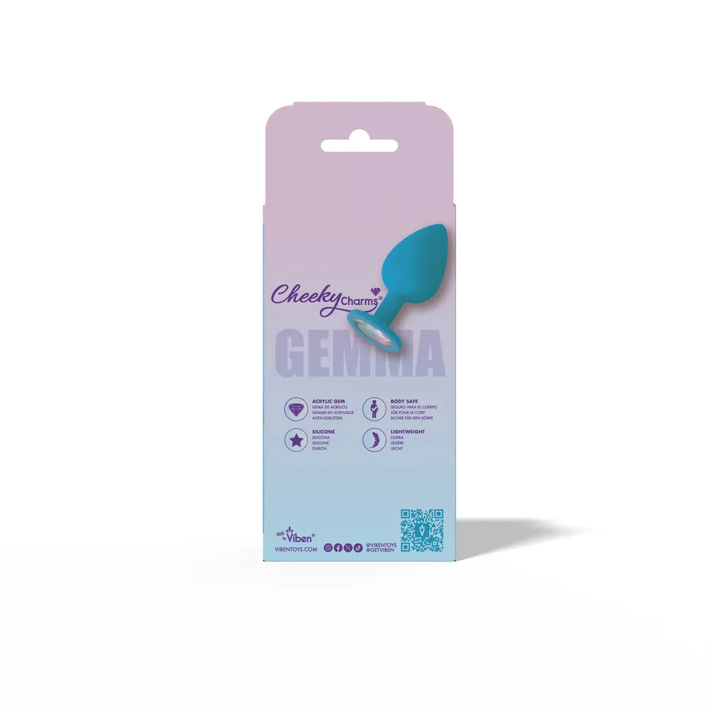 Gemma Silicone Jewel Butt Plug – Vibrant Tapered Butt Plug