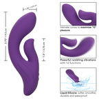 Stella Liquid Silicone Dual Pleaser Purple with 12 Vibration Functions and Rechargeable > Vibrators > Ladies > Rabbit