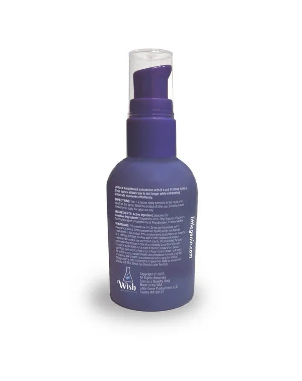 B-Luvd Prolong Spray – 2oz Delay Spray Secondary image