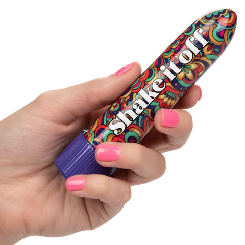 Naughty Bits Shake It Off Powerful Mini Vibrator 4.25 Inch Waterproof Colorful Design > Vibrators > Standard Vibrators
