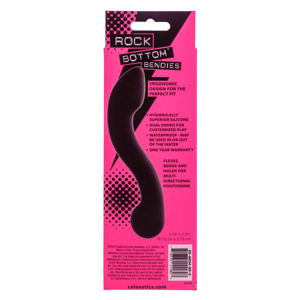 Rock Bottom Bendies Ecsta-Flex Black Ergonomic Anal Probe Toy Black > Anal Range > Prostate Plugs
