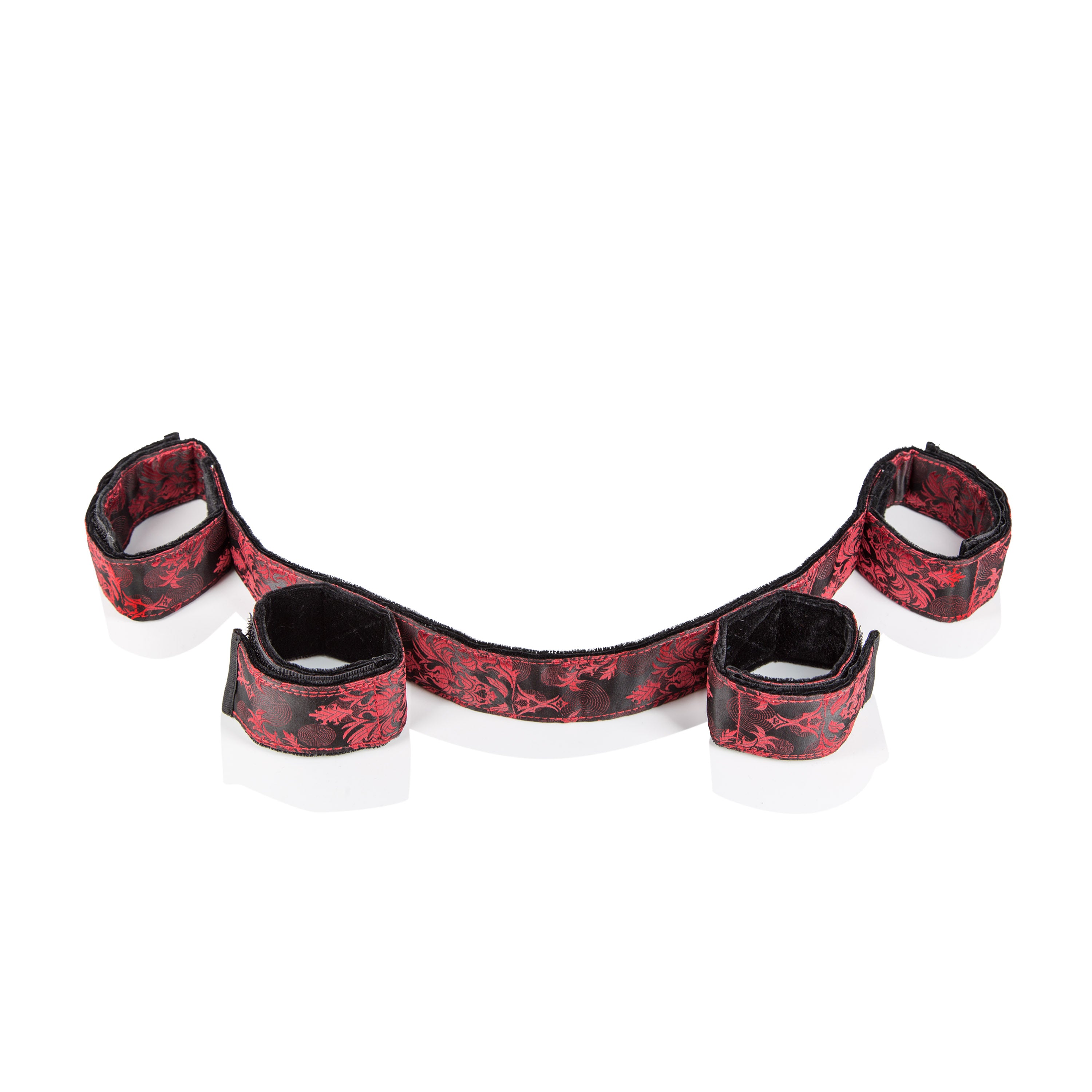 Scandal Designer Polyester Bondage Bar (Red Black) – Adjustable Spread Bar > Bondage Gear > Restraints