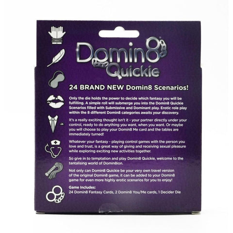 Domin8 Quickie Card Game For Couples Intimacy Play Night Games