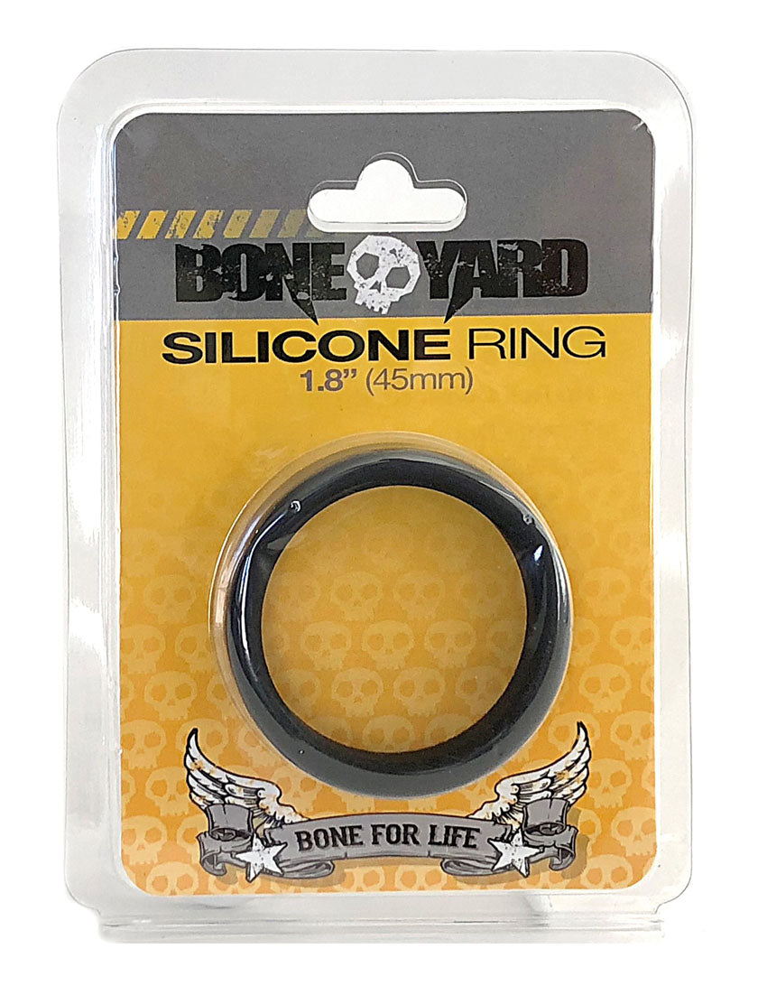 Boneyard Silicone Ring 45mm in Black - Comfortable and Durable COCK RINGS