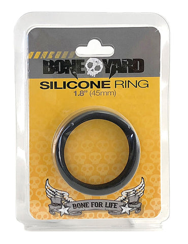 Boneyard Silicone Ring 45mm in Black - Comfortable and Durable COCK RINGS