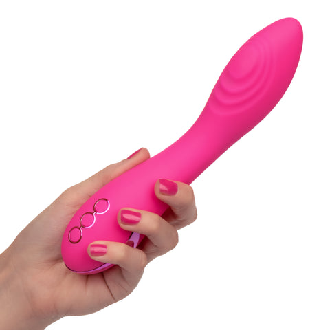 California Dreaming Surf City Centerfold Pink Silicone Vibrator with 3 Speeds and 10 Vibration Functions Vibrators