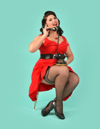 Kixies Taylor Sheer Black Thigh Highs > Clothes > Hosiery > Stockings