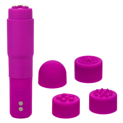 Kyst™ Mega-Mite™ Personal Stimulator with 4 Silicone Tips Pink STIMULATORS