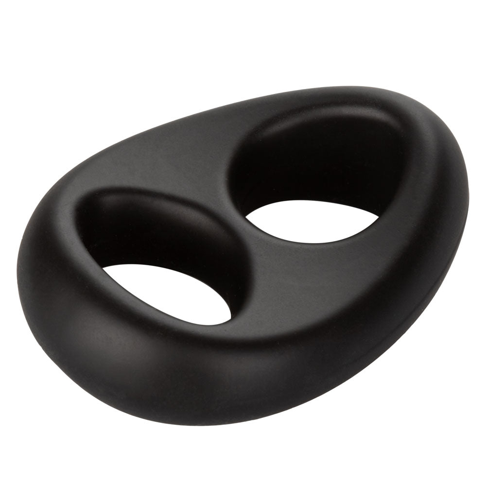 Optimum Series Rechargeable EZ Pump Kit with Ultra-Soft Dual Silicone Ring, Black and Clear Black PUMPS Male Electric