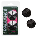 Radiance Round Pasties Black Reusable Sparkling Gem Accent Nipple Covers Black One Size > Clothes > Pasties
