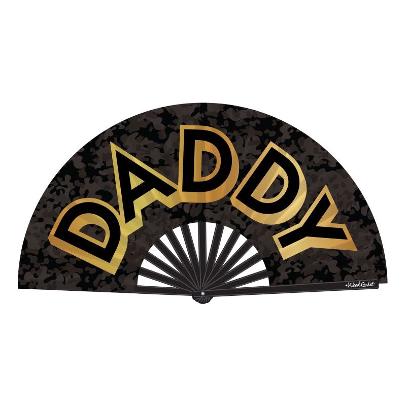 Daddy Folding Fan Adult Accessory Secondary image