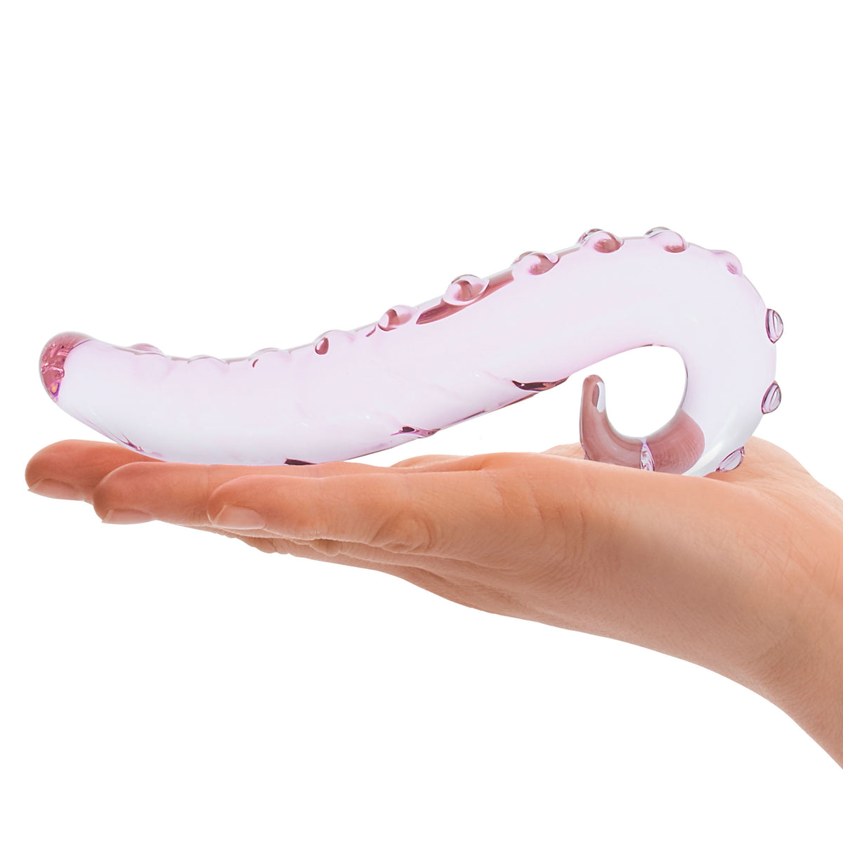 Glas Lick It 6 Inch Textured Glass Dildo > Glass > Dildos