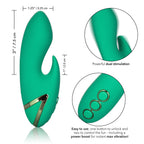 California Dreaming Sierra Sensation Flexible Teaser in Green with 10 Vibration Modes and Silicone Body > Vibrators > Ladies > Rabbit
