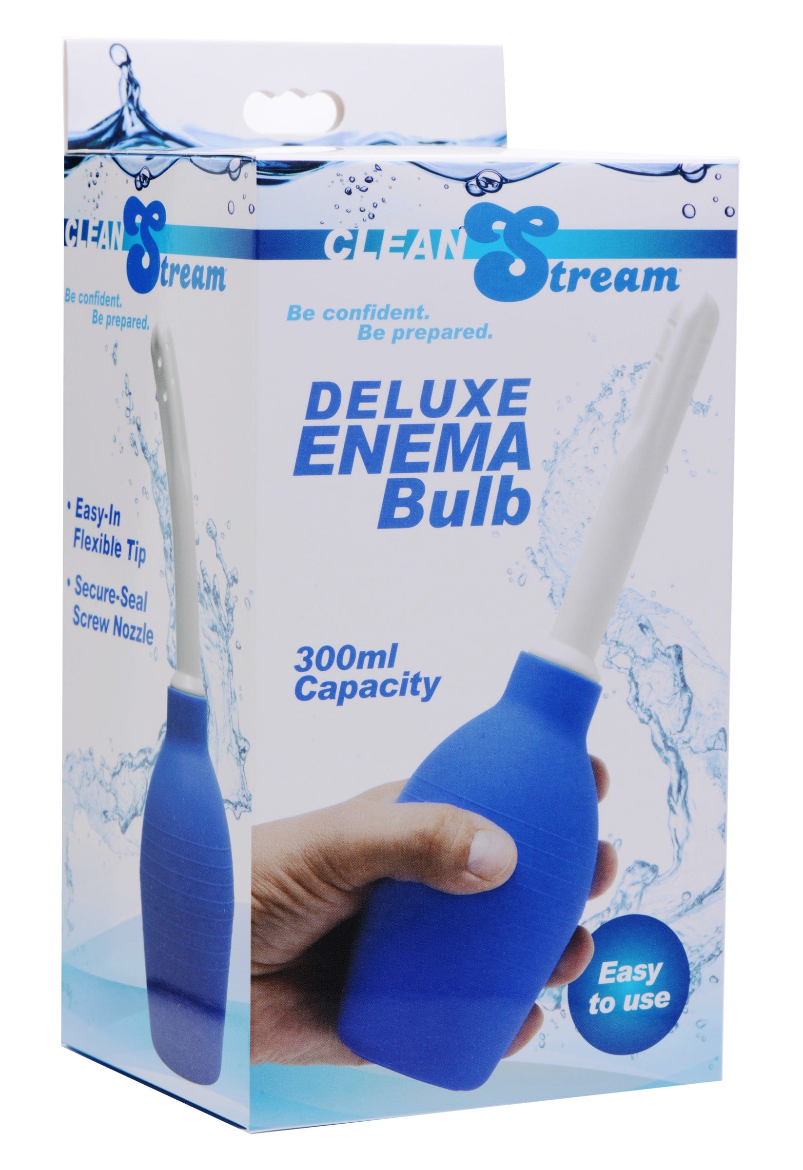 Deluxe Enema Bulb Blue - 10 Oz Cleansing Bottle 5.25 In Secondary image