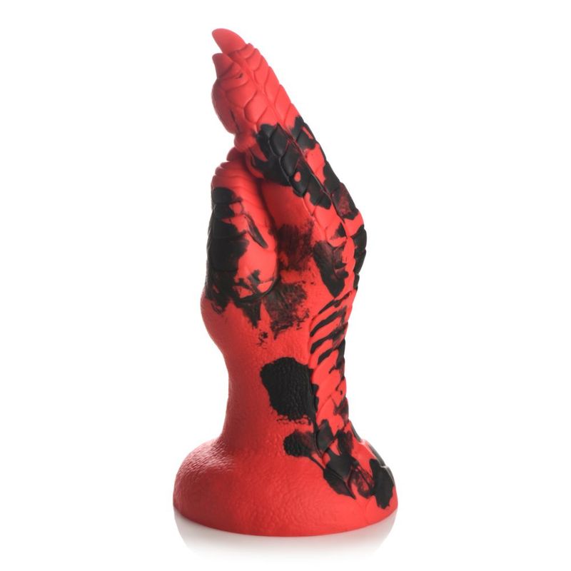 Demon Claw Fisting Silicone Dildo with Scales and Claws 8.6 Inch - Silicone Dildo Secondary image