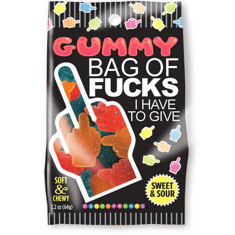 Bag of Fucks I Have to Give Sour Gummy Candy – 2.2oz Bag Edible