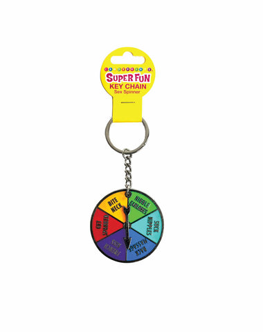 Super Fun Sex Spinner Keychain - Naughty Spinner Novelty Accessory Multi Gag Gifts & Novelties