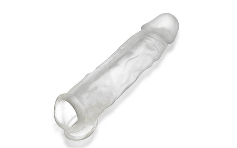 Dicker Ultra-Slim Cocksheath Clear Ice 7.5 Inch Length Clear SLEEVES