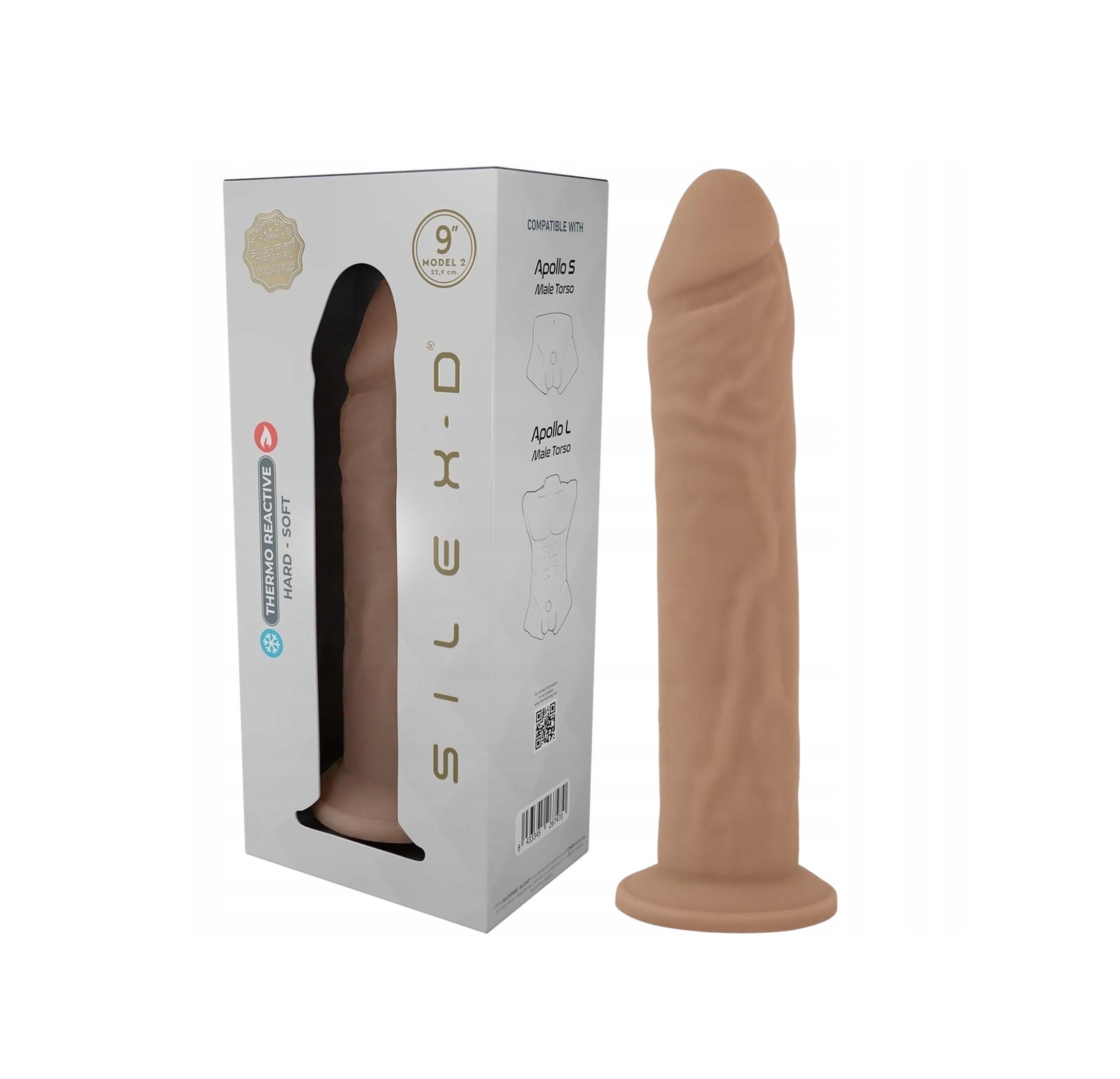 Adrien Lastic Silexd 9 Model 2 Liquid Silicone Dong Dildo Flesh