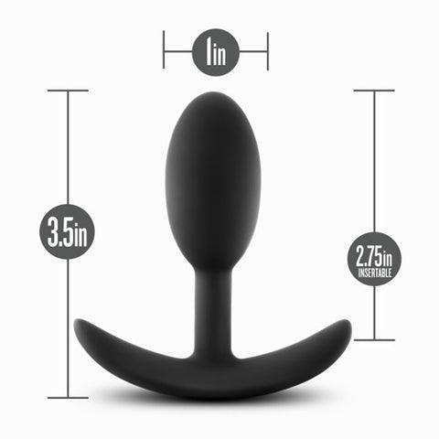 Anal Adventures Platinum Silicone Vibra Slim Plug Small > Anal Range > Vibrating Butt Plugs